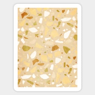 Mustard terrazzo pattern Sticker